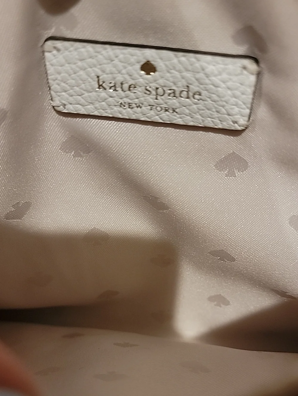 kate spade Cream, Pink & Orange Striped Canvas With Leather Trim Crossbody Bag